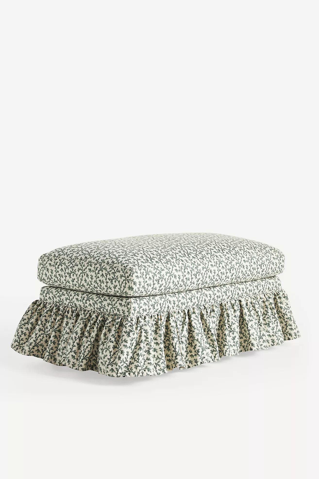 Bowen Irena Ruffle Ottoman | Anthropologie (US)