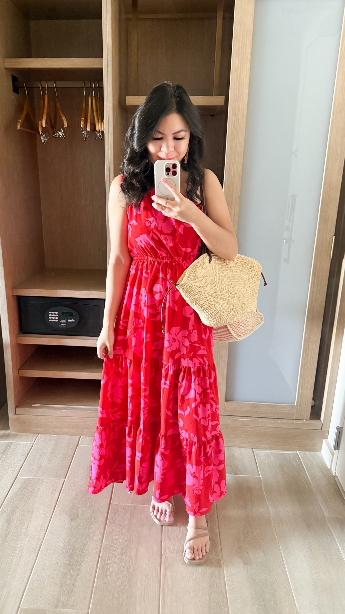 Summer vacation maxi dress paired it with Sezane straw bag and cute crocs sandals. 

#LTKItBag #LTKStyleTip #LTKTravel