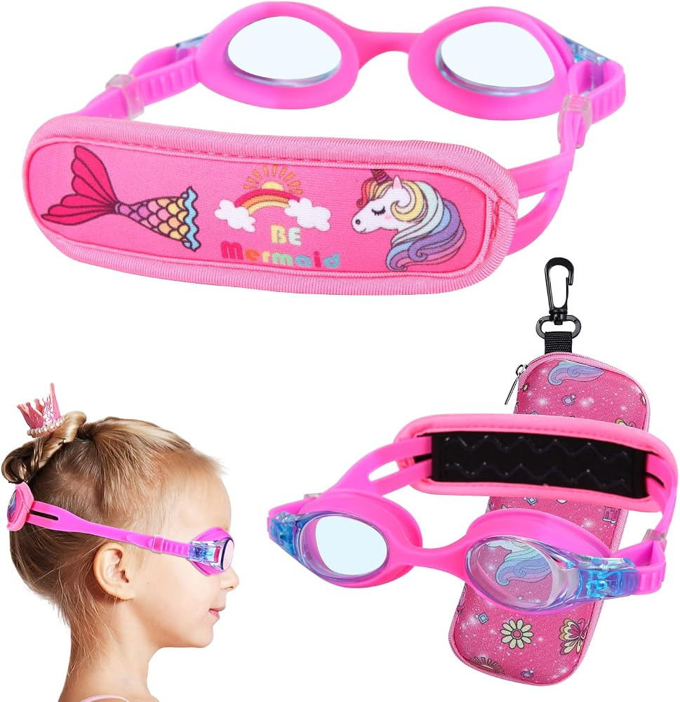 Kids Swim Goggles Age 2-6, Toddler Goggles No Hair Pull,Child Goggles Padded HeadBand | Amazon (US)