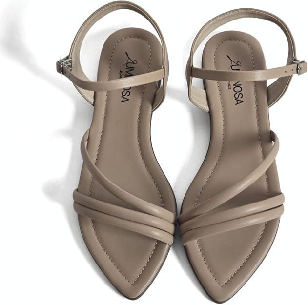 LUMINOSA Women’s Triple Strap Open-Toe Sandals | Amazon (US)