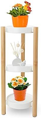 Bamboo Plant Stands Indoor, 3 Tier Tall Corner Plant Stand Holder & Plant Display Rack for Outdoo... | Amazon (US)