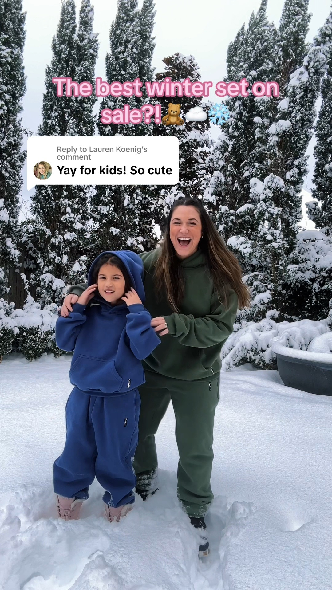 Matching with my minis in our fav Comfrt sets 🫶🏼❄️

#LTKGiftGuide #LTKKids #LTKSeasonal