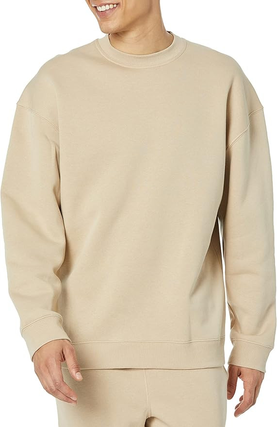 Amazon Essentials Men's Oversized-Fit Crewneck Sweatshirt (Available in Big & Tall) | Amazon (US)