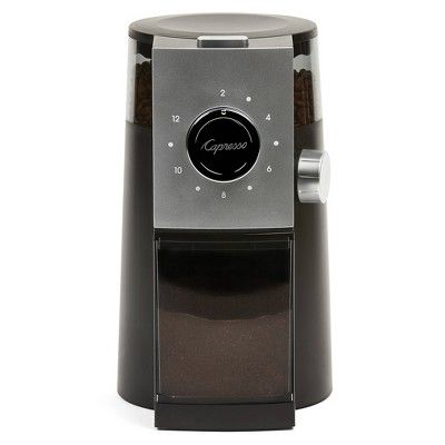 Capresso Coffee Disk Burr Grinder Grind Select – Black/Silver 597.04" | Target