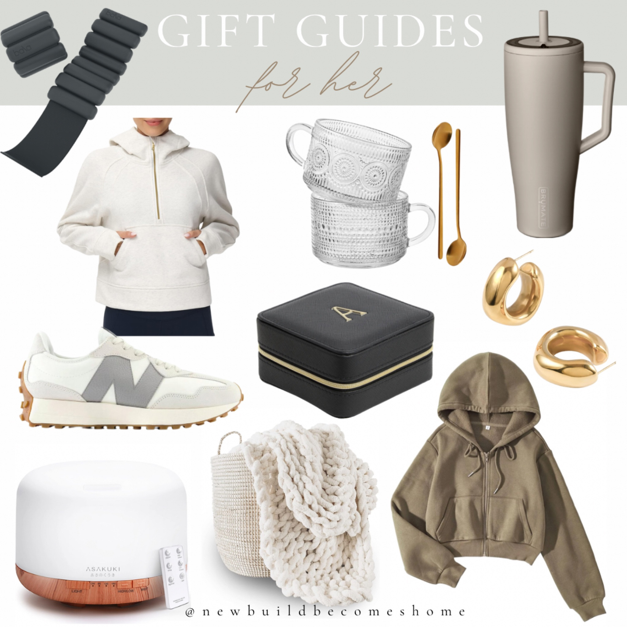 Part 3 of my 2023 gift guides for her!

Brumate tumbler
Bala bands
Monogram jewelry case
Essential oil diffuser
Chunky blanket
Vintage glasses
New balance 327
Crop hoodie
Scuba hoodie dupe
Gold hoop earrings 

#LTKstyletip #LTKHoliday #LTKGiftGuide