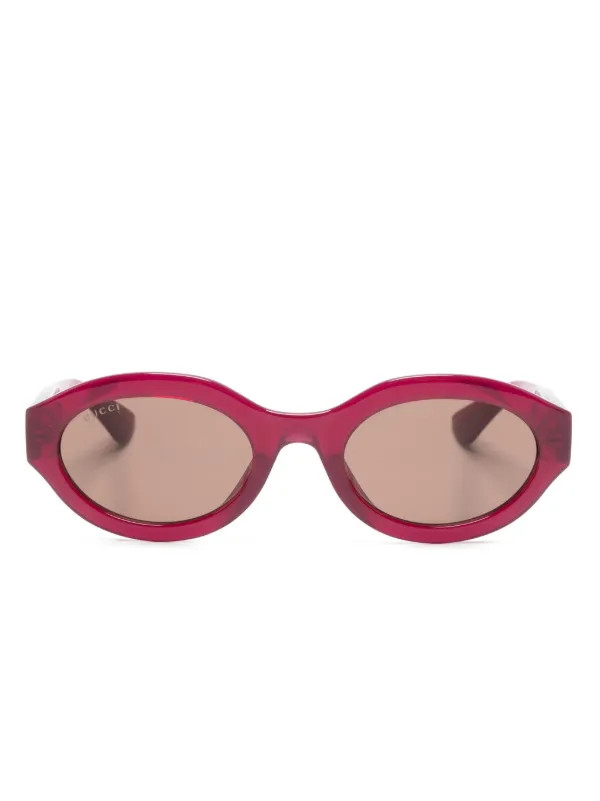 Sonnenbrille mit ovalem Gestell | Farfetch Global