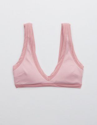 Aerie Ribbed Binding Plunge Bikini Top | American Eagle Outfitters (US & CA)