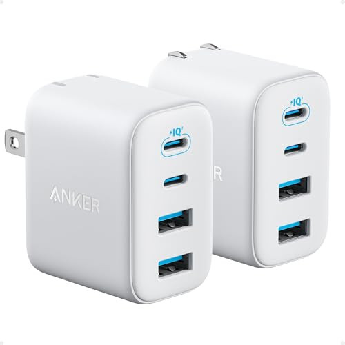Anker Zolo USB C Charger Block, 2-Pack 4-Port Wall Adapter with 50W Max Output, 2 USB-C and 2 USB... | Amazon (US)