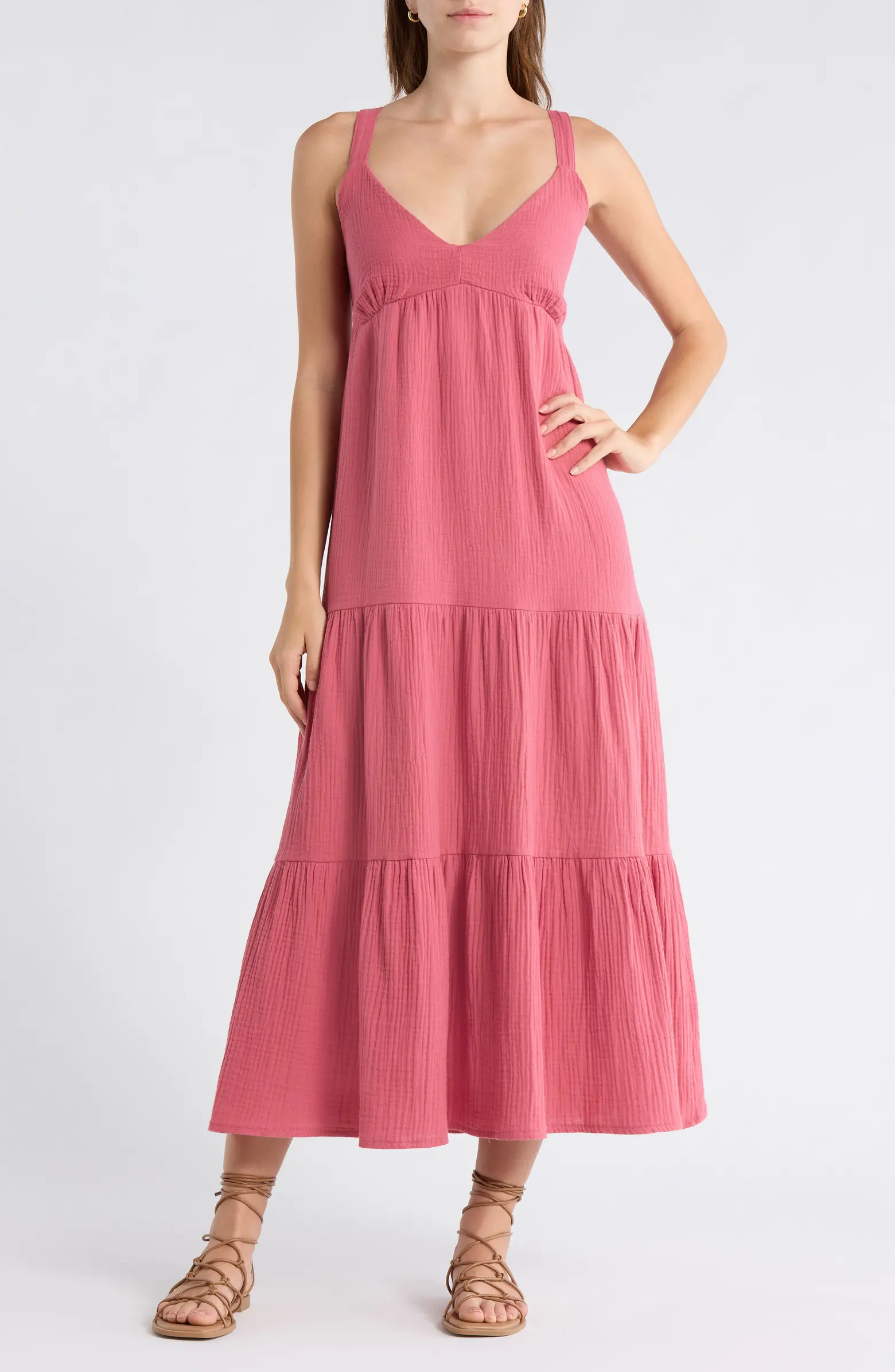 Elianna Sleeveless Midi Dress | Nordstrom