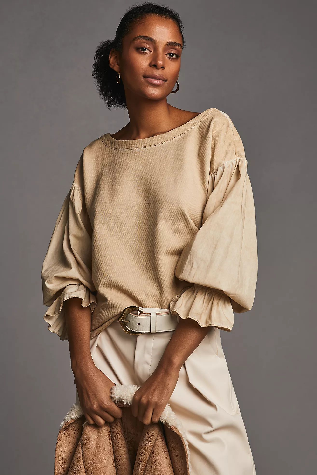 Pilcro Mixed-Media Pullover | Anthropologie (US)