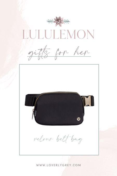 Lululemon velour belt bag 👏 Gift idea for her! #loverlygrey

#LTKunder100 #LTKHoliday #LTKfit