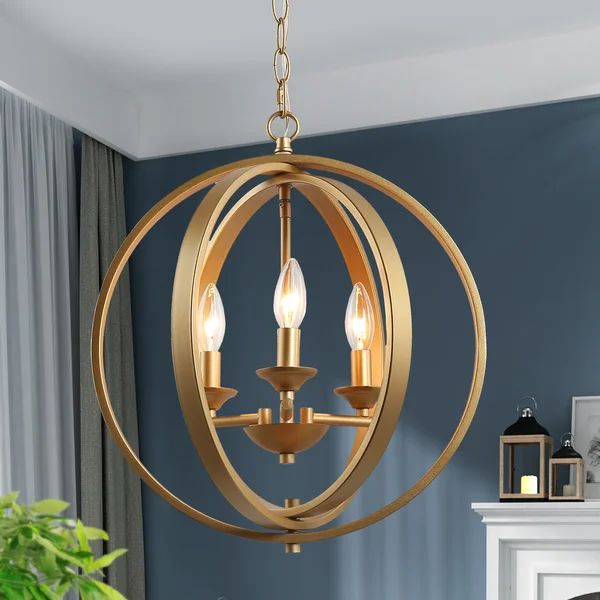 Rosedale 3 - Light Style Globe Chandelier | Wayfair North America