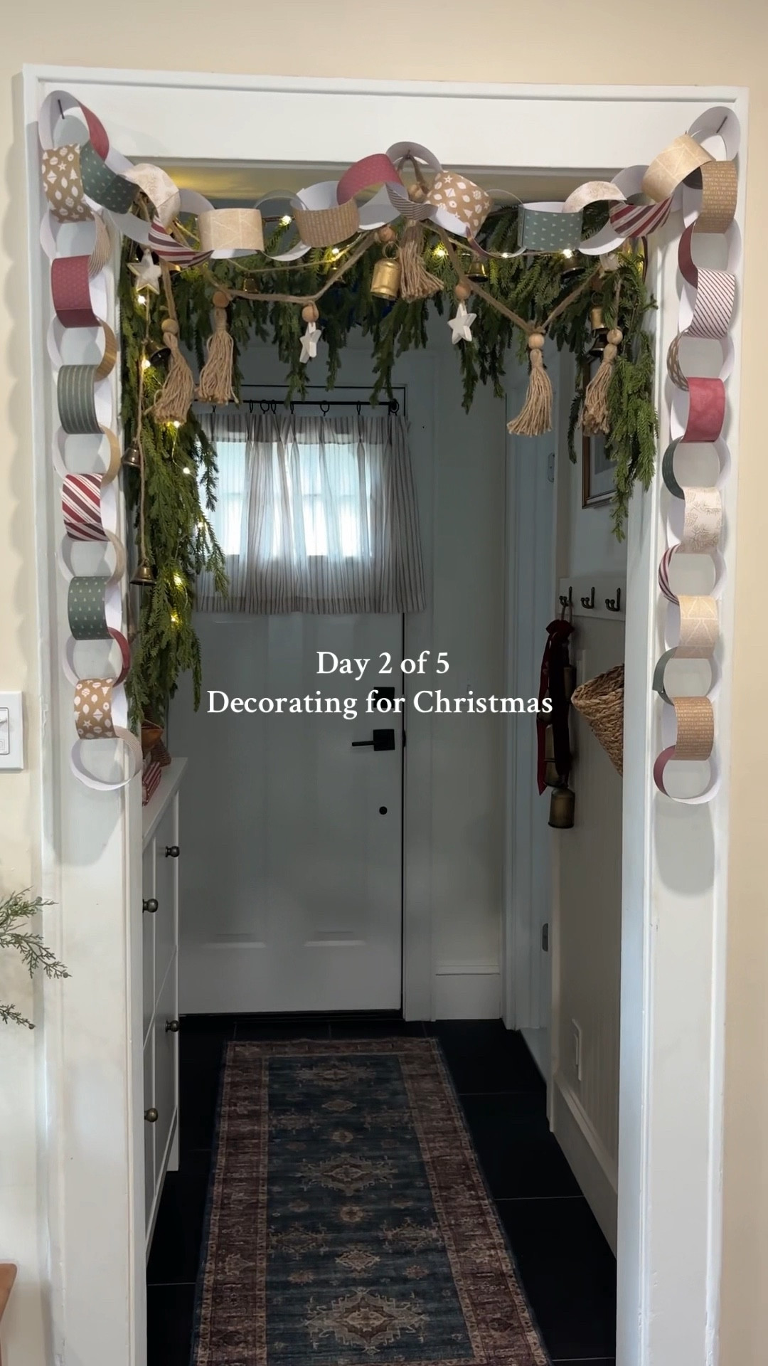 Day 2- Paper Chain Garland 
A little handmade magic down the hallway 🤍Simple, nostalgic, and perfectly cozy!

Michaels has the cutest scrapbooks pages to make a paper chain garland! 

Classic Christmas, nostalgic Christmas, Christmas diy, Christmas crafts, Christmas decor, Christmas inspo, holiday decorating, Christmas kitchen inspo 

#LTKHoliday #LTKStyleTip #LTKHome