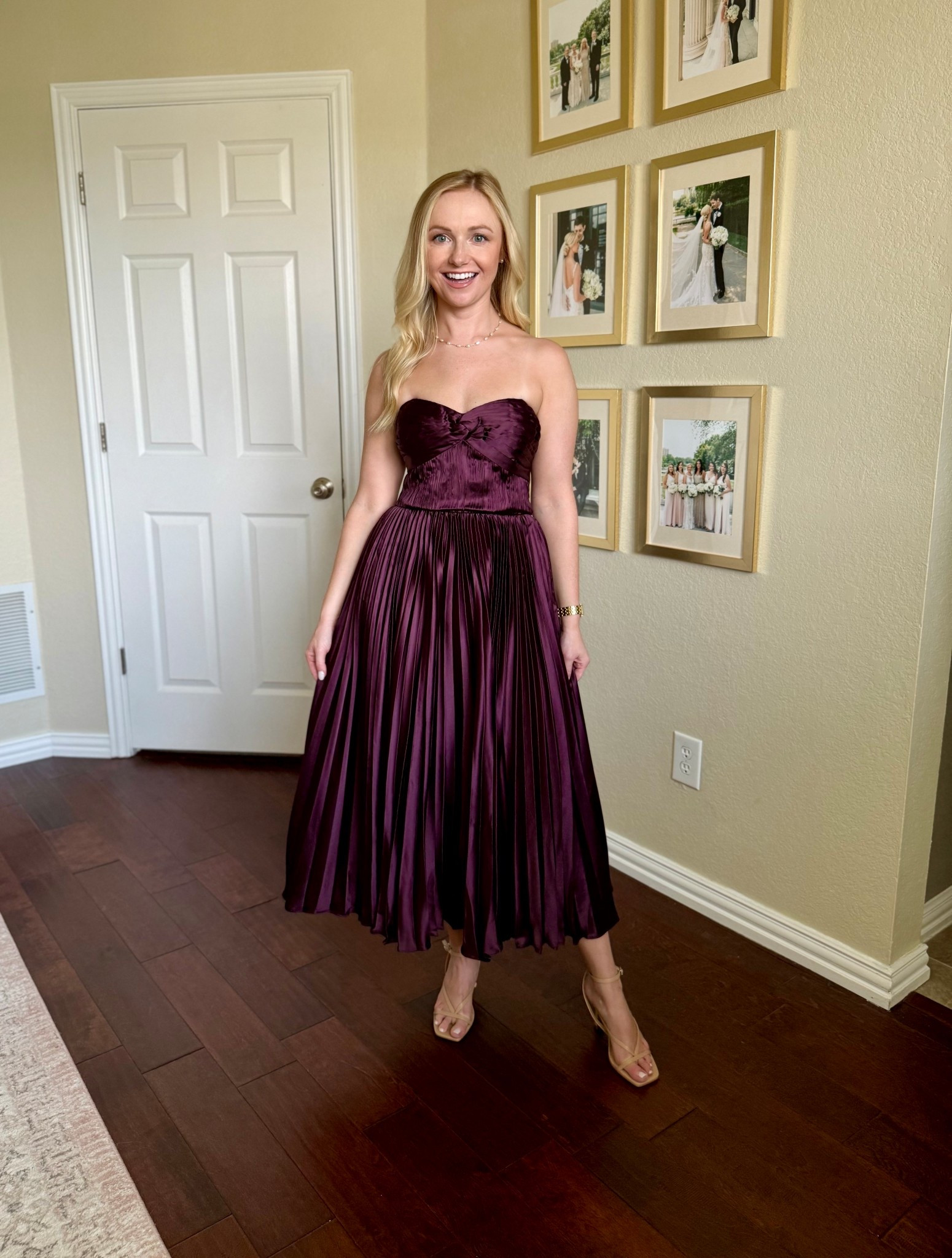 I love this beautiful plum color for a fall wedding! ASTR is one of my favorite brands for formal dresses. Wearing an XS 

#LTKSeasonal #LTKWedding #LTKPetite
