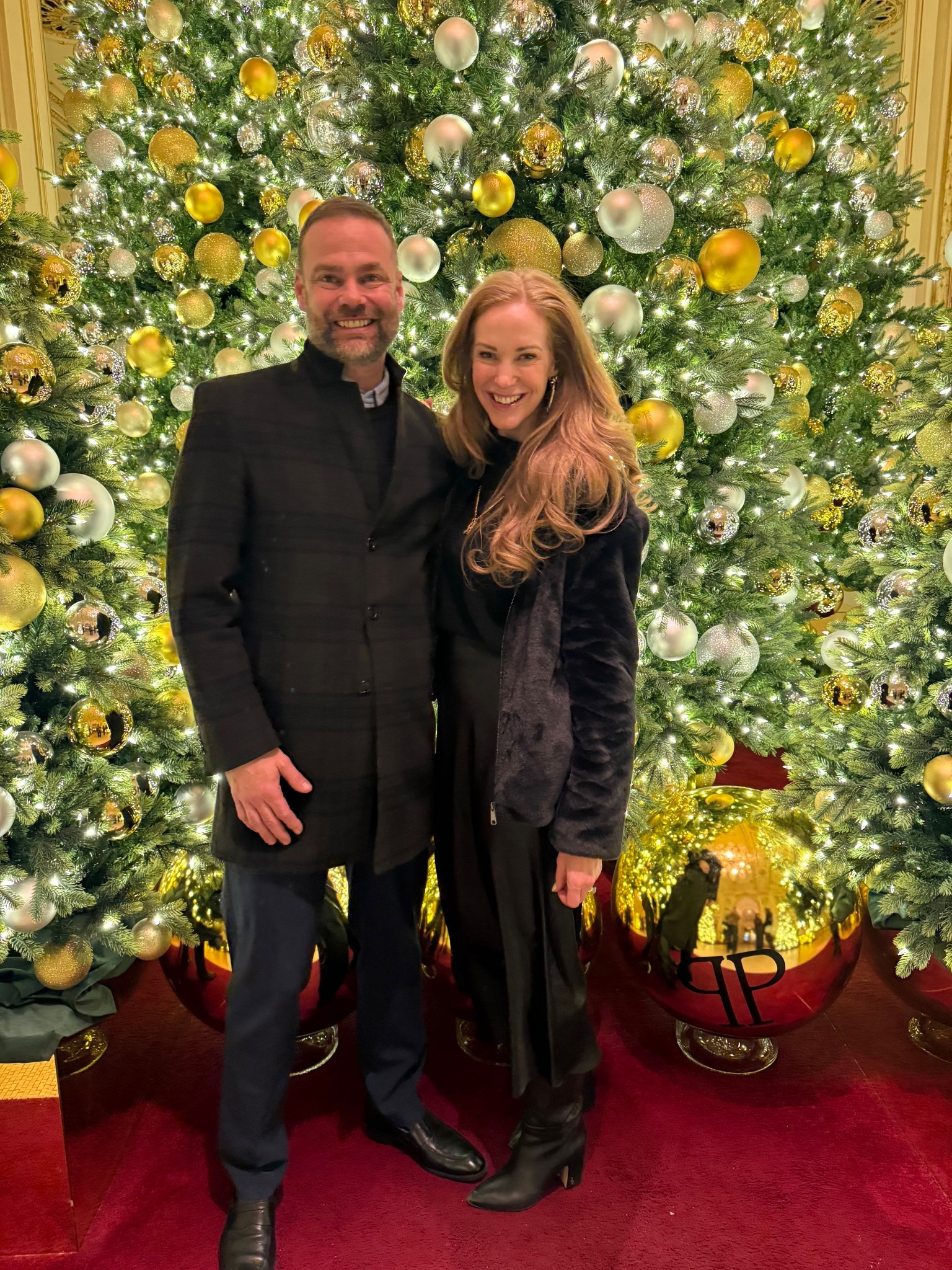 Black satin skirt and cashmere sweater from Aritzia were cozy and perfect for dinner at the Plaza! 

#LTKTravel #LTKSeasonal #LTKOver40