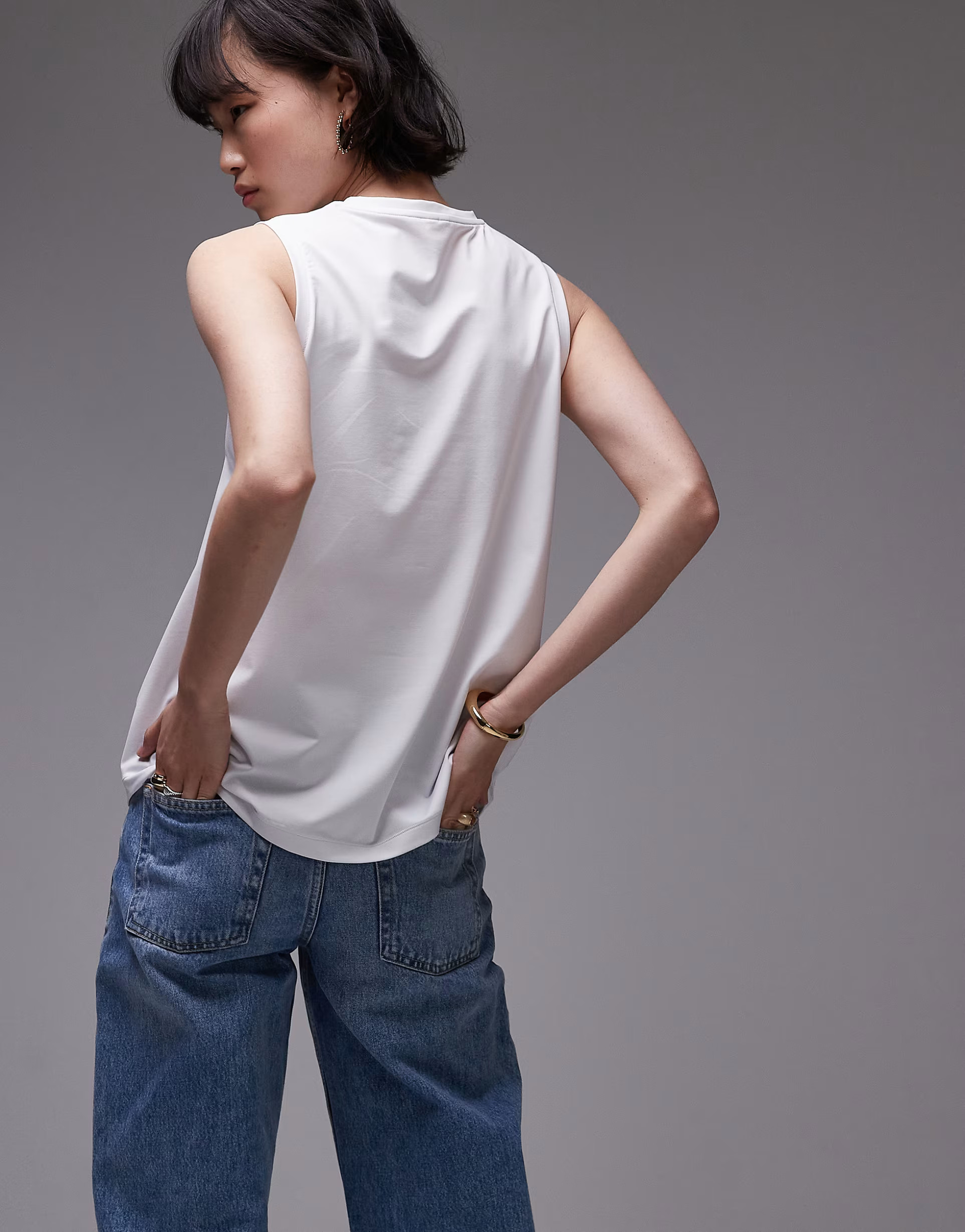 ARKET super soft tank top in white | ASOS (Global)