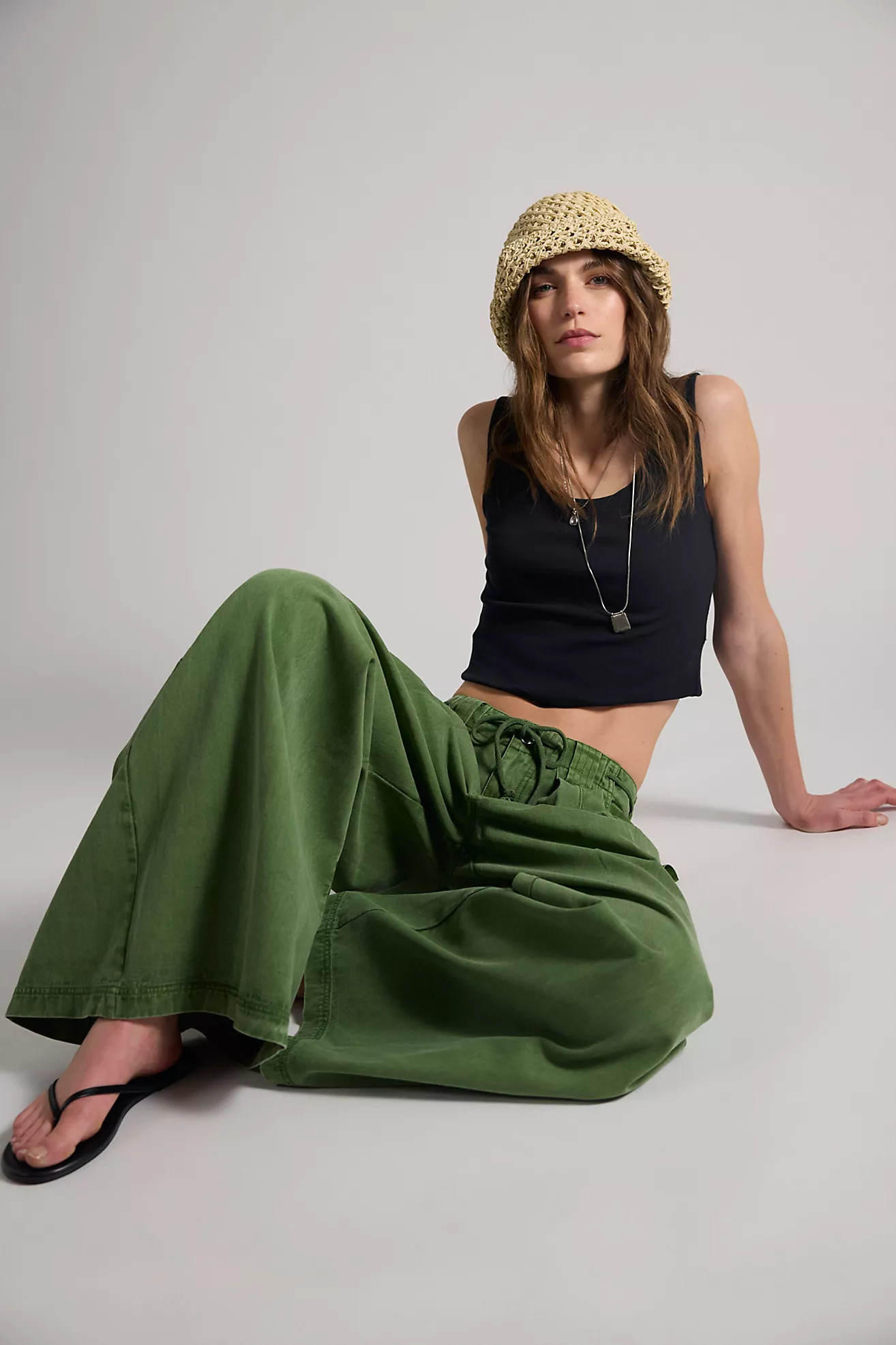 Julien Wide-Leg Chino Trousers | Free People (Global - UK&FR Excluded)