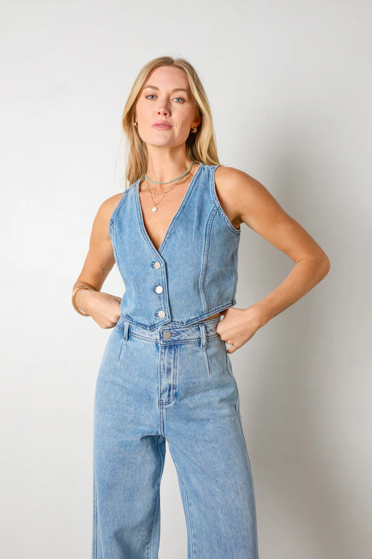Renegade Denim Vest | Vestique