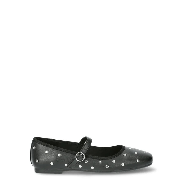 Scoop Women’s Faux Leather Mary Jane Flats | Walmart (US)