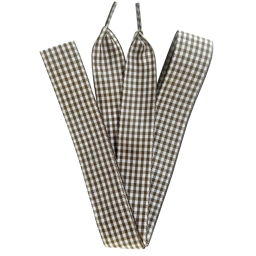 1 Inch Wide Fantastic Flat Checkered Shoelaces Fabric Ribbon Plaid Shoe Laces for Sneaker Sport S... | Amazon (US)