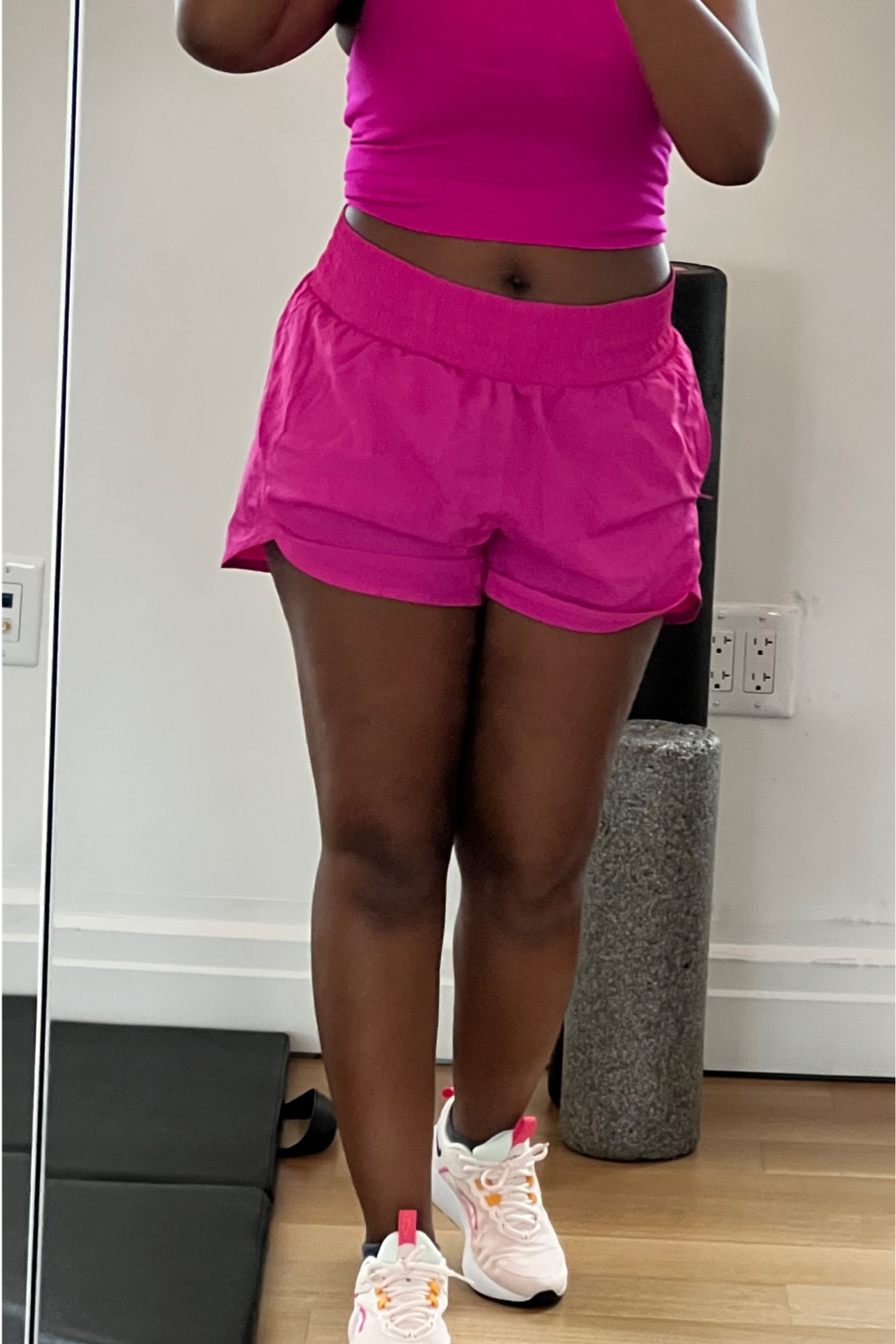 Pink workout set 
Pink shorts: Size M
Pink crop top: Size M
Pink Nike Sneakers: Size 6 

Active// activewear //fit 

#LTKfit #LTKunder50 #LTKstyletip