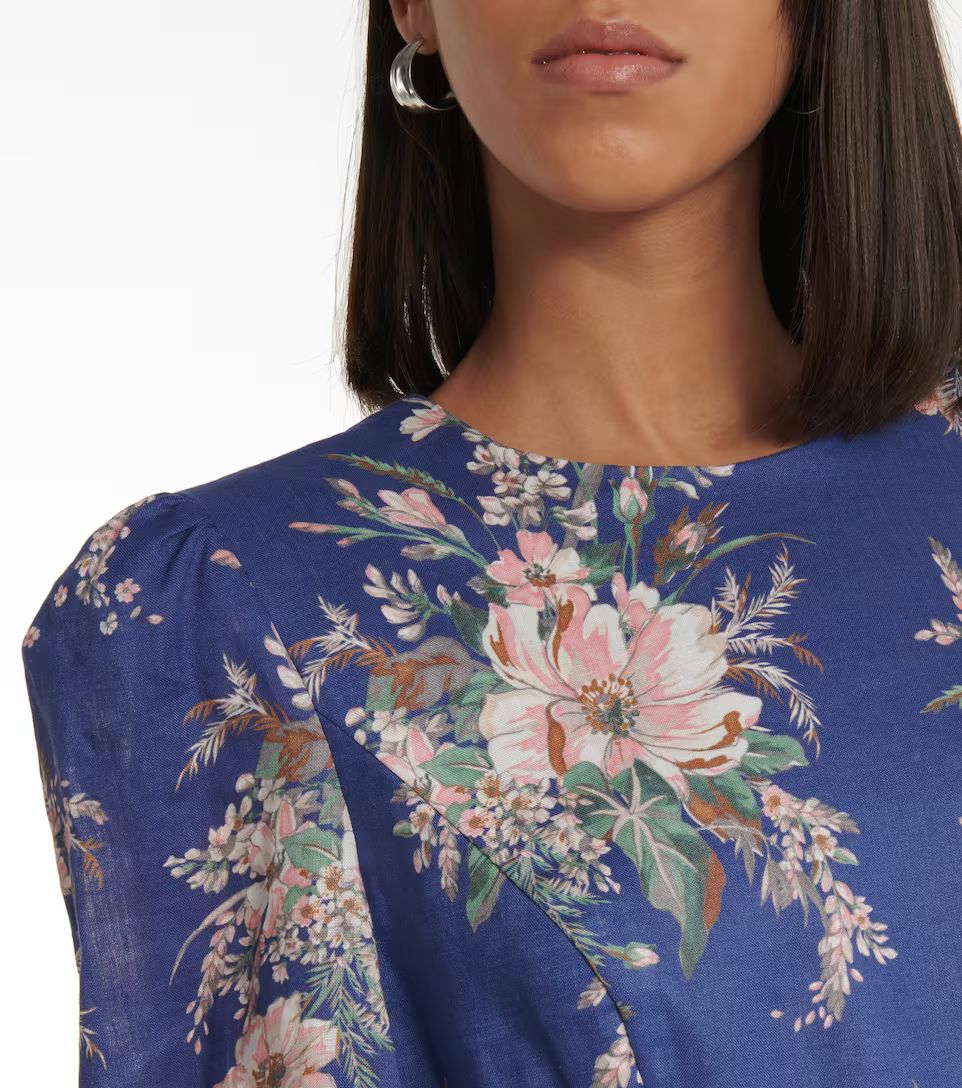 Moonshine floral linen maxi dress | Mytheresa (US/CA)