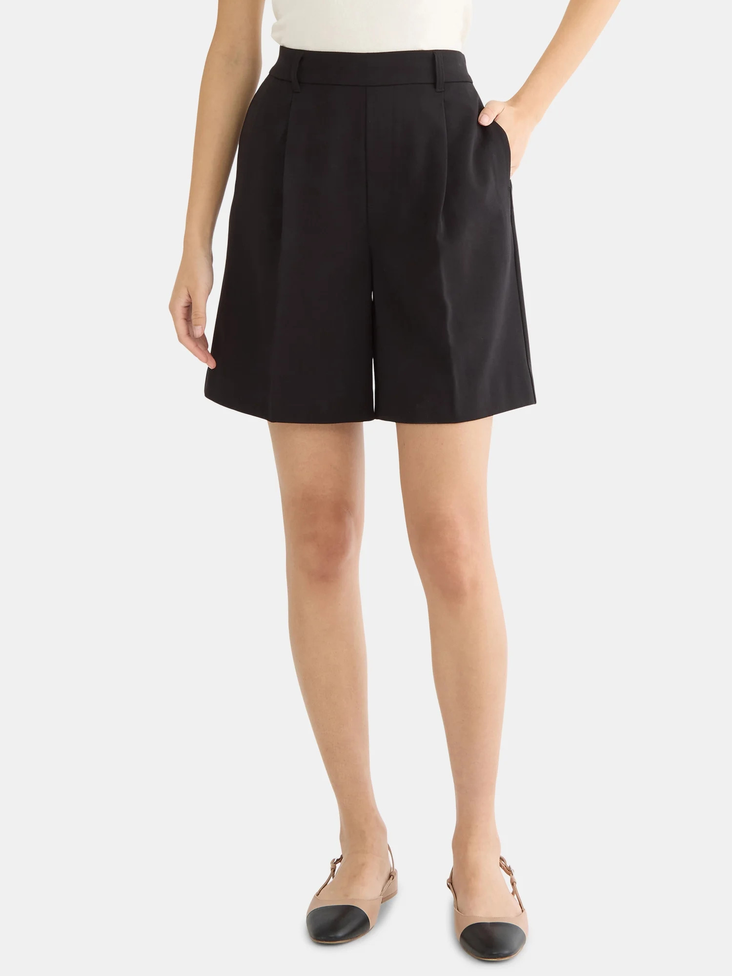 Time and Tru Women's A-Line Bermuda Shorts - Walmart.com | Walmart (US)
