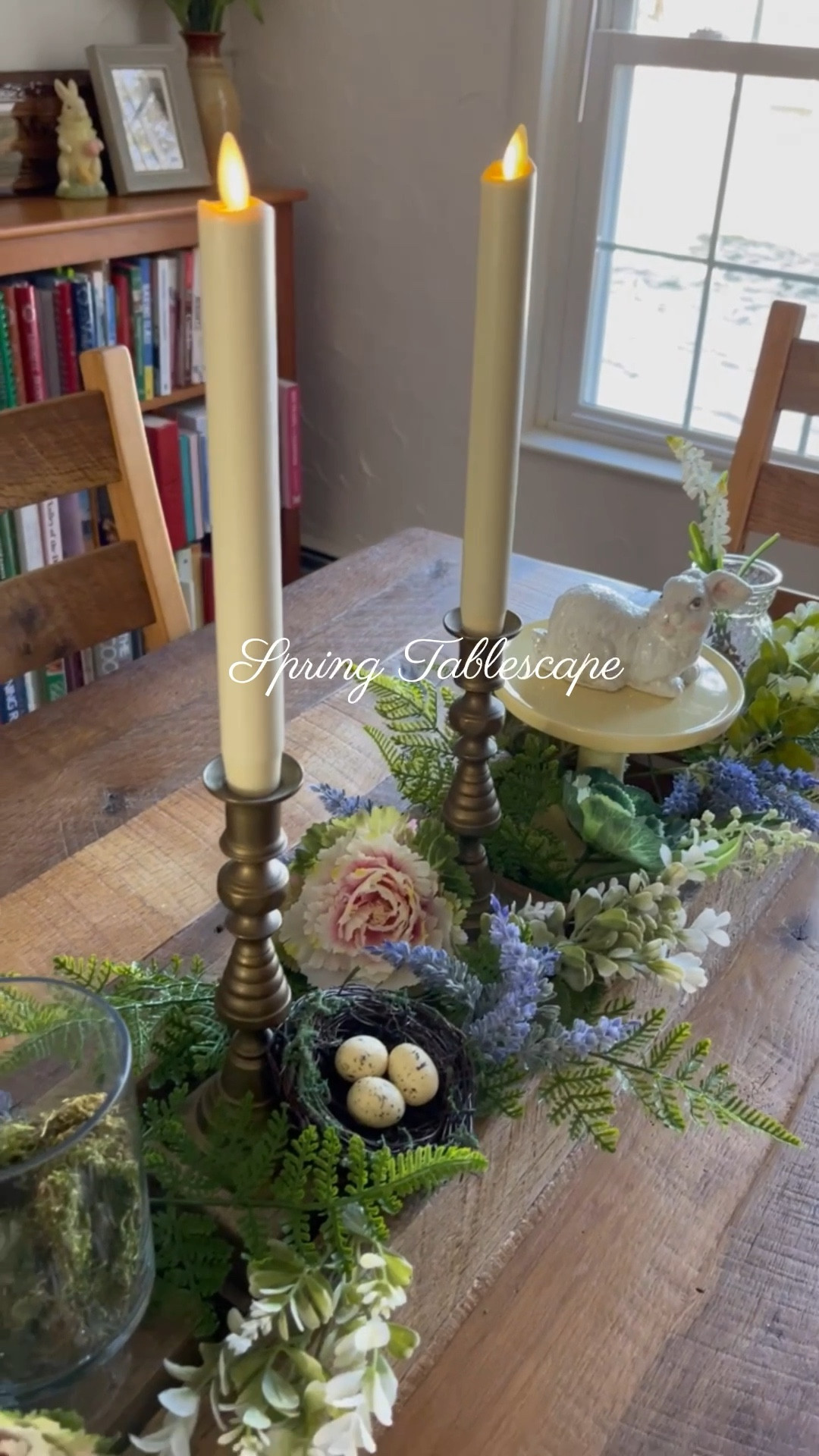 Spring tablescape, Easter decor, @Michaels faux flowers, planter box, Easter dining room table 

#LTKHome #LTKspring #LTKSaleAlert