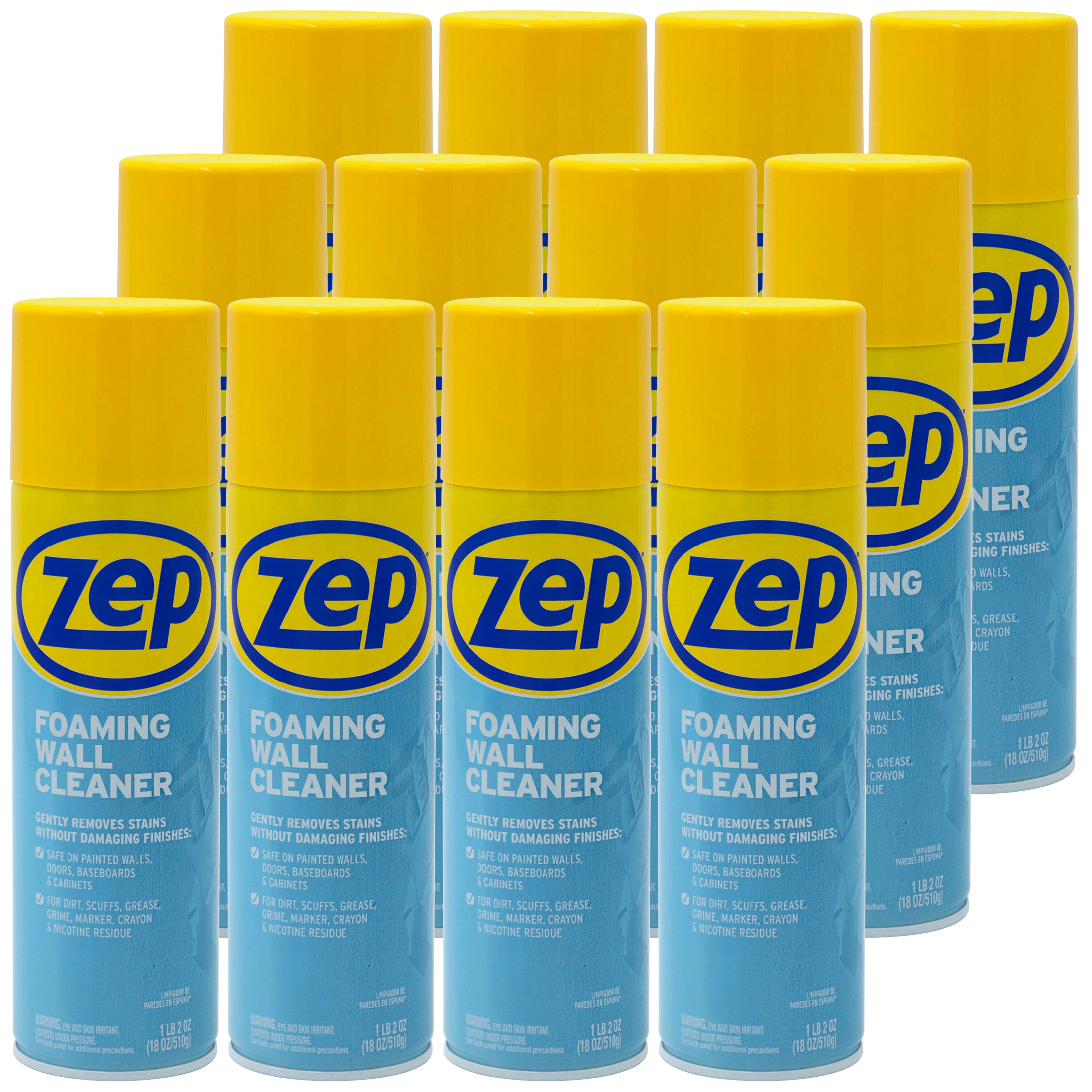Zep Foaming Wall Cleaner 18 -oz Non-Scented Foam All-Purpose Cleaner 12 -Pack one_size | ZUFWC18CP | Lowe's