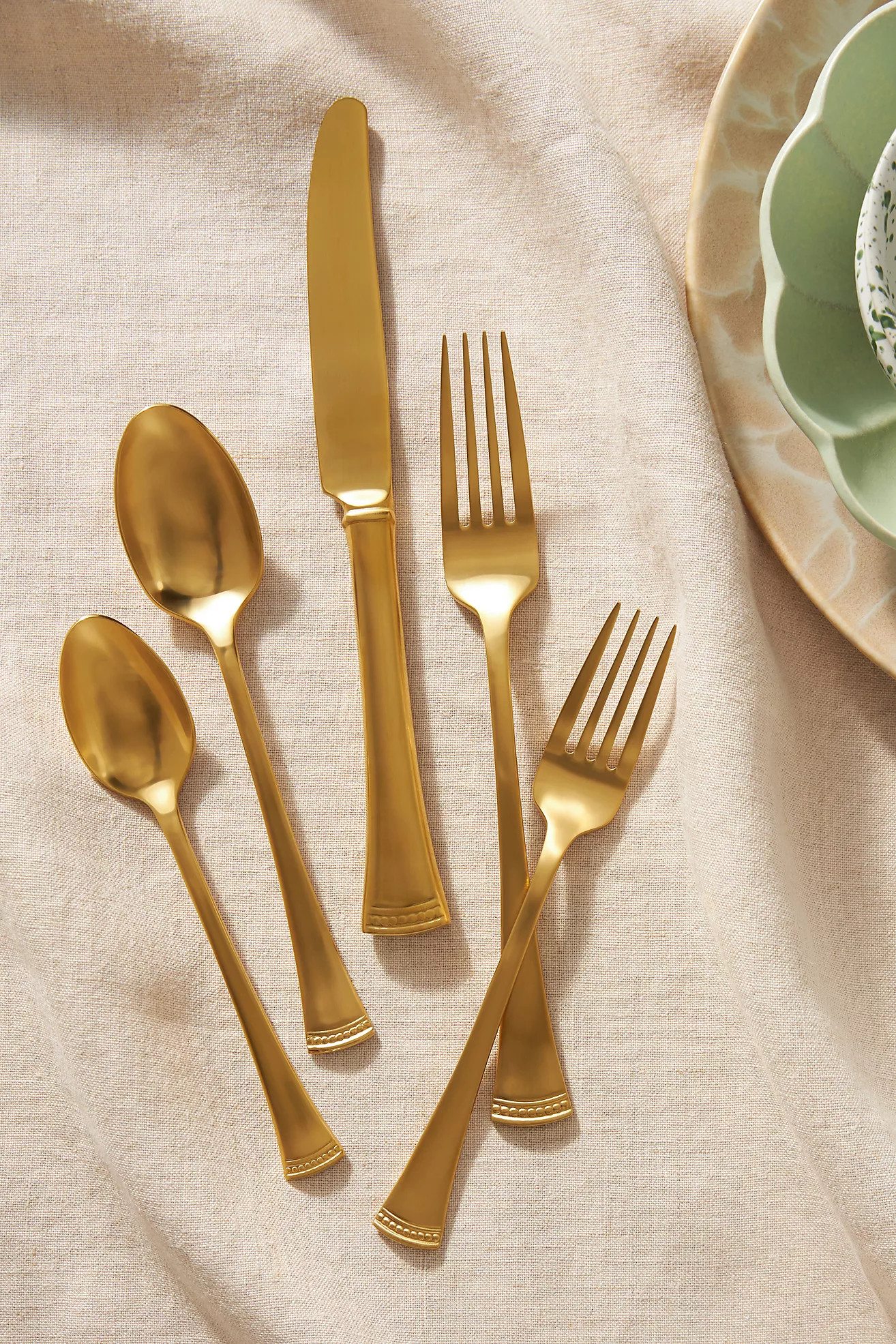 Portola Flatware 20-Piece Place Setting | Anthropologie (US)