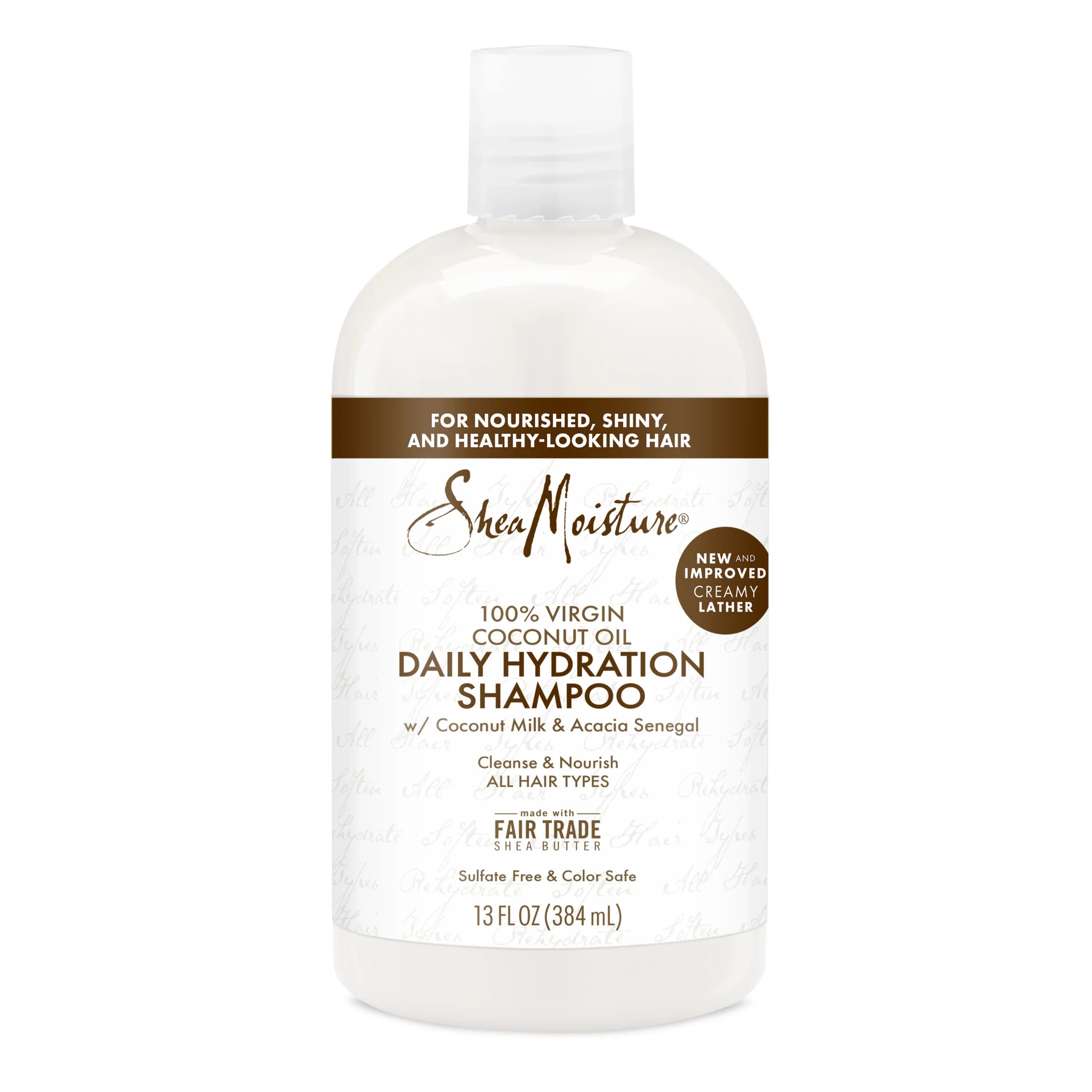 SheaMoisture Daily Hydration Shampoo for All Hair Types, Coconut, 13 fl oz | Walmart (US)