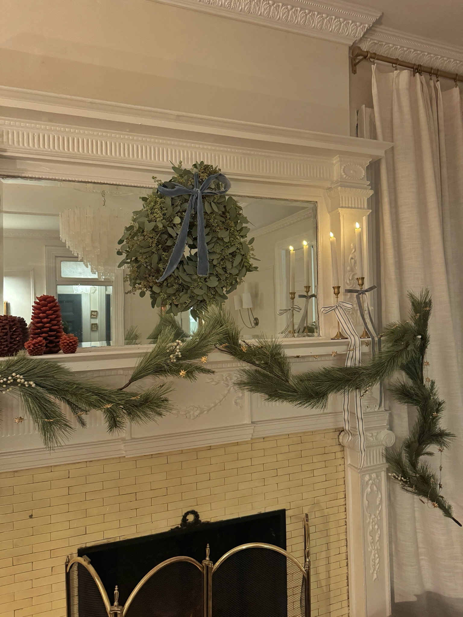 The Christmas mantle 

#LTKHoliday #LTKHome