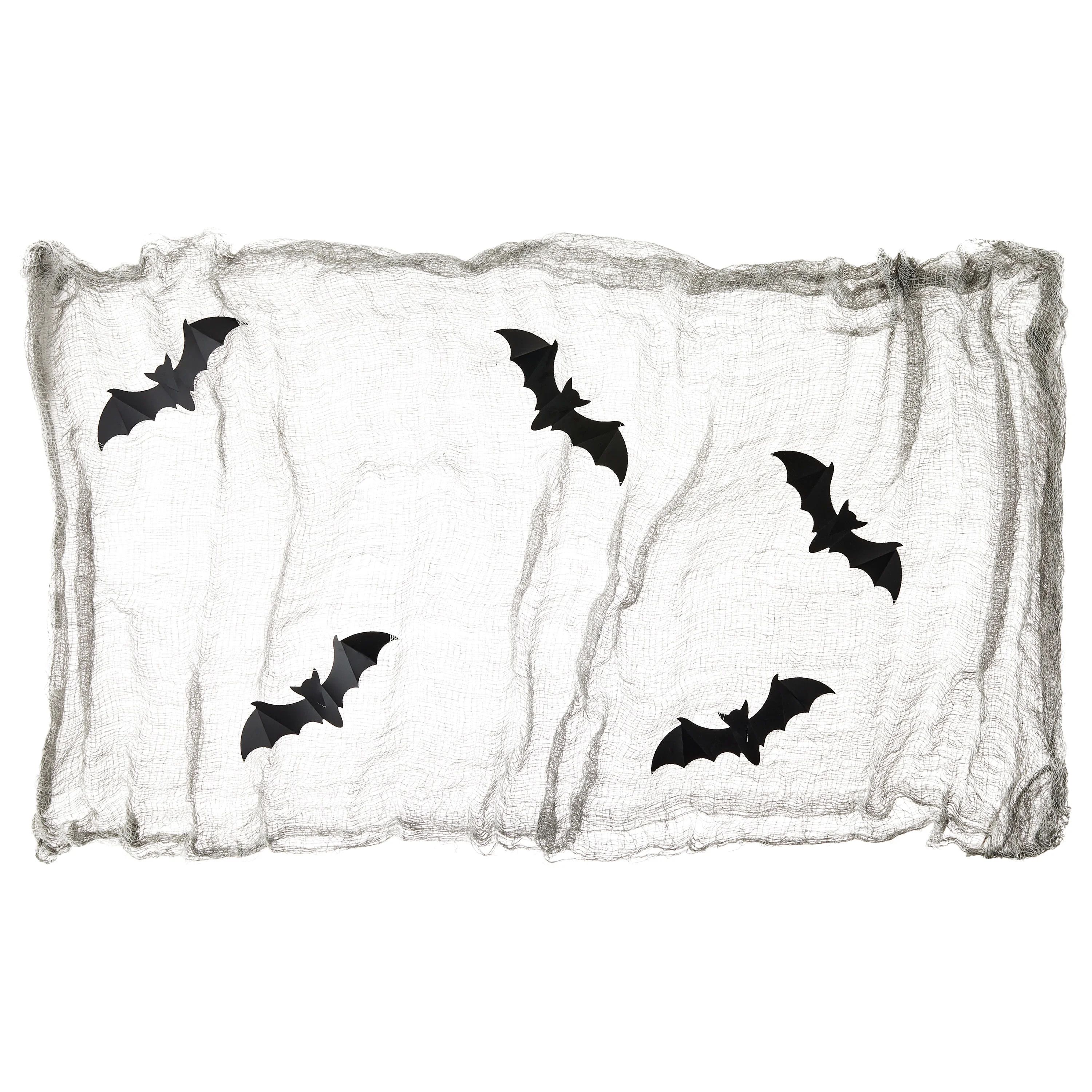 Creepy Gauze with Bats Decoration, Gray, 118", Halloween by Way To Celebrate | Walmart (US)