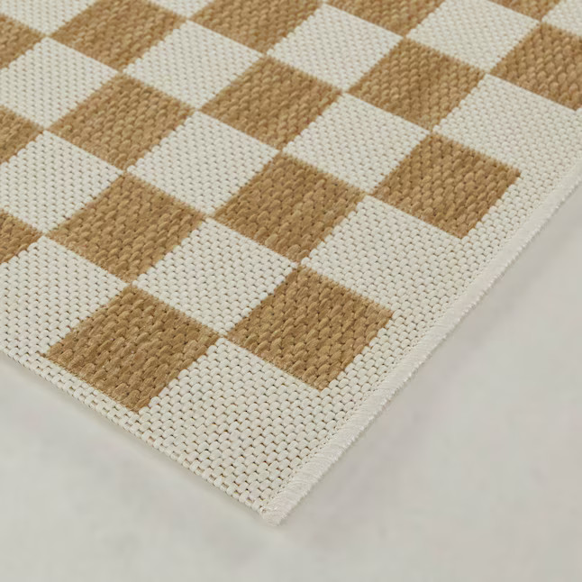 Balta 5 X 7 (ft) Tan Indoor/Outdoor Geometric Area Rug | Lowe's