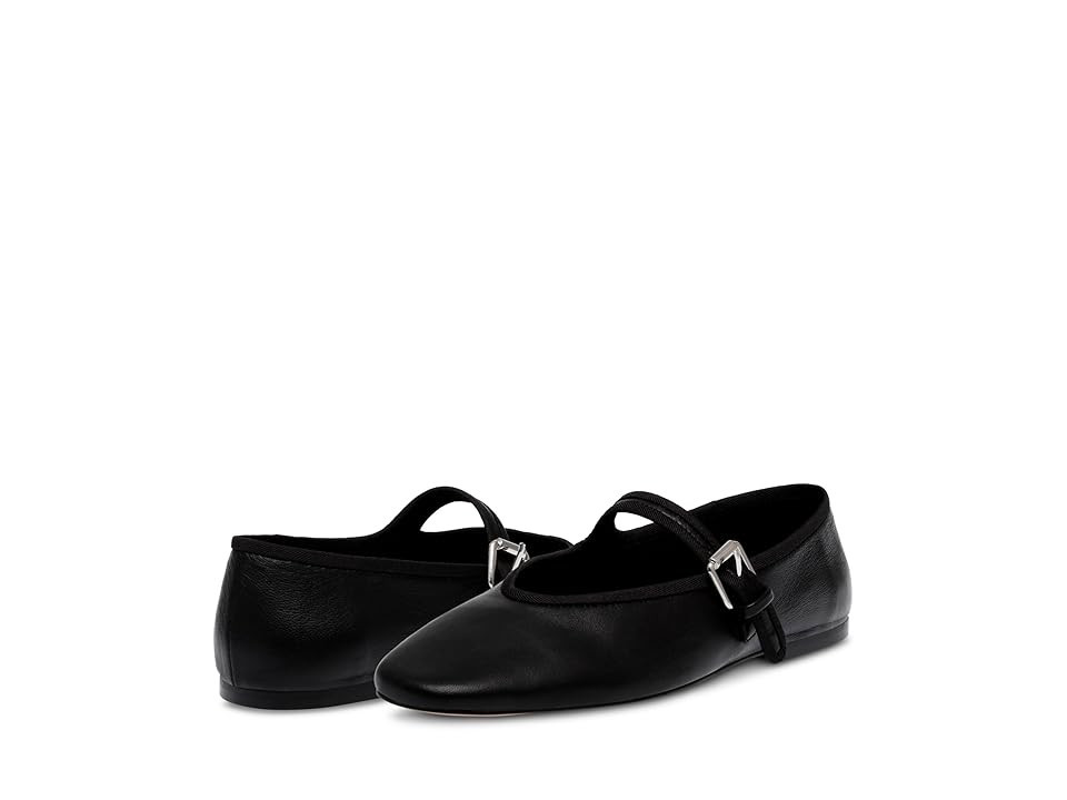 Steve Madden Ryleigh Women's Flat Shoes Black Leather : 8.5 M | Zappos