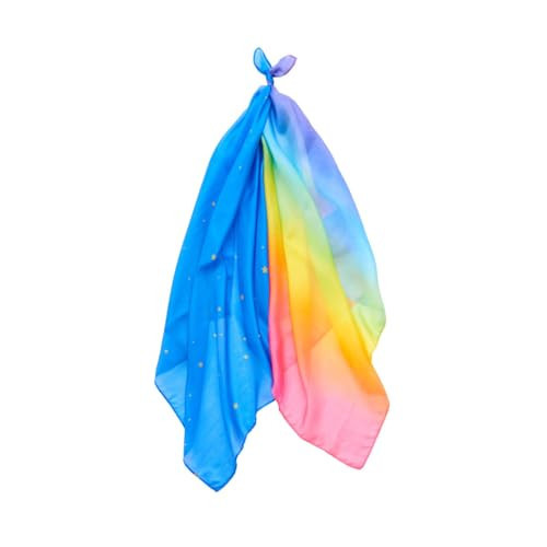 Sarah's Silks - Set of 2 Mini Playsilks, 100% Silk 21" Square Scarf for Dance, Movement and Pretend Play - Rainbow and Starry Night | Amazon (US)