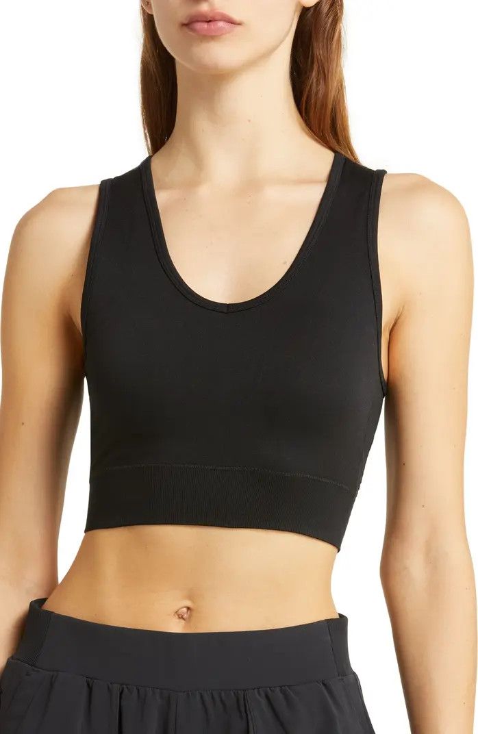 Perforated Seamless Longline Sports Bra | Nordstrom