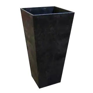 Tierra Verde 14 in. x 27.5 in. Slate Rubber Self Watering Planter MT5100067CM - The Home Depot | The Home Depot