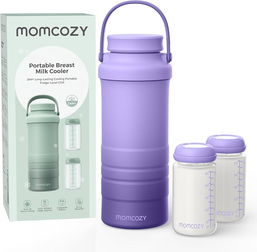 Momcozy 22oz Portable Breast Milk Cooler for Outdoor, Life Saver with 360° Total Cooling for 24 ... | Amazon (US)