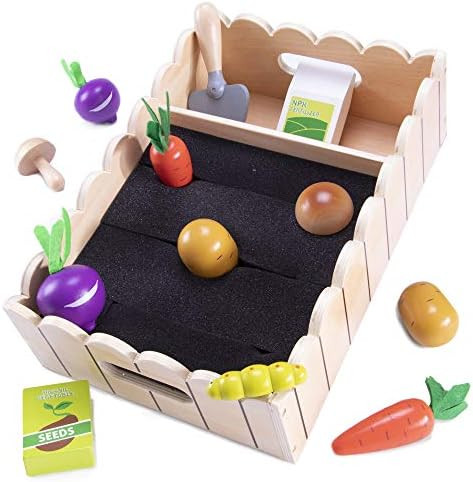 My Little Garden | Growing Vegetables Wooden Playset Activity for Children | Includes Carrots, Beets | Amazon (US)
