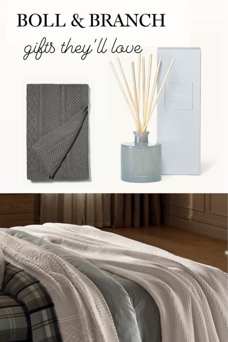 Gifts for couple, wedding gift; Christmas home gifts, boll and branch sale, bedding, knit throw blanket, diffuser 

#LTKhome #LTKstyletip #LTKGiftGuide
