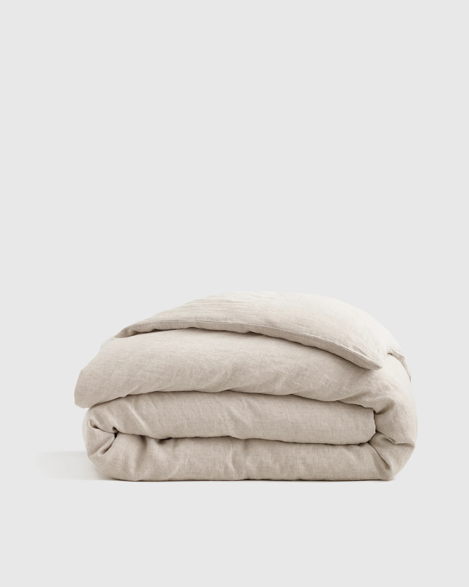 Quince | European Linen Duvet Cover in Sand Size Twin | Quince