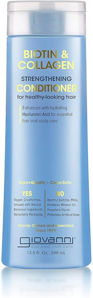 GIOVANNI Biotin & Collagen Conditioner - Strengthening Conditioner, Vegan, Cruelty-Free, Infused ... | Amazon (US)