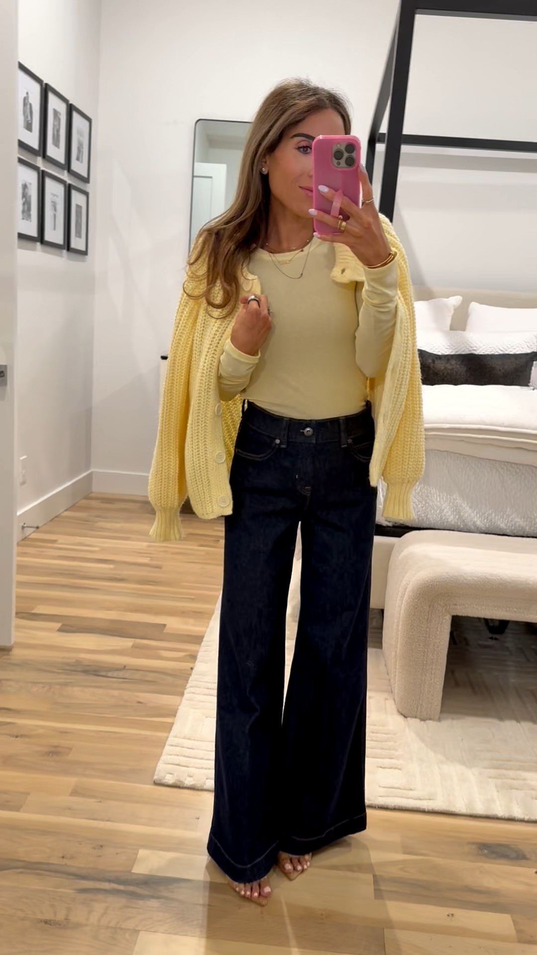 Butter yellow cardigan I love for spring layered over butter yellow thin long sleeve top size xs 

#LTKootd #LTKPetite