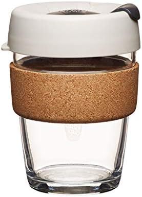 Amazon.com | KeepCup 12oz Reusable Coffee Cup. Toughened Glass Cup & Natural Cork Band. 12-Ounce/... | Amazon (US)