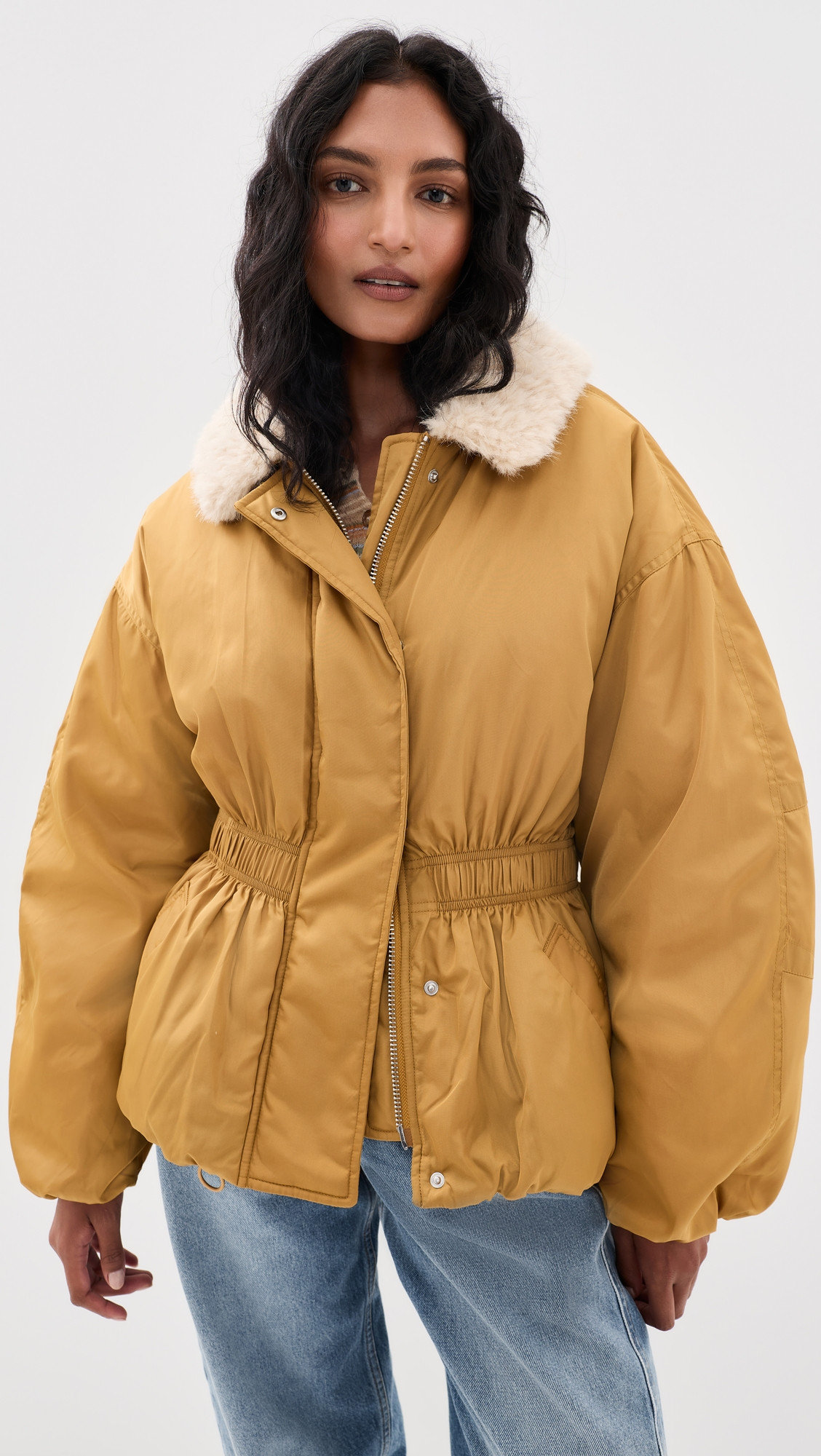 Isabel Marant Étoile Selja Coat Ochre 36 | Shopbop