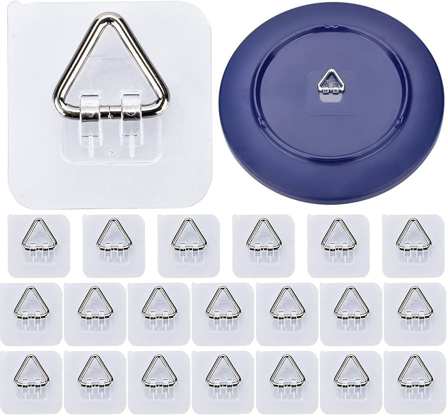 AccEncyc Wall Hangers 20 Pack - Vertical Plate Holders, Adhesive Picture Hanger for Wall Decorati... | Amazon (US)