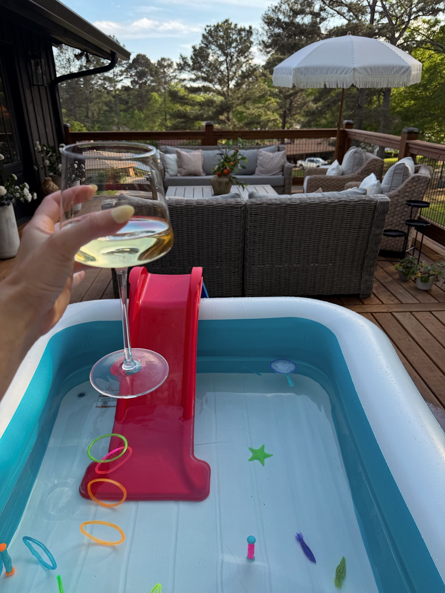 Highly recommend this setup if you have a dry backyard like we do 😆😆😆 it’s actually plenty big for my 7 & 2 yo!!!

#LTKKids #LTKmomlife #LTKSwim