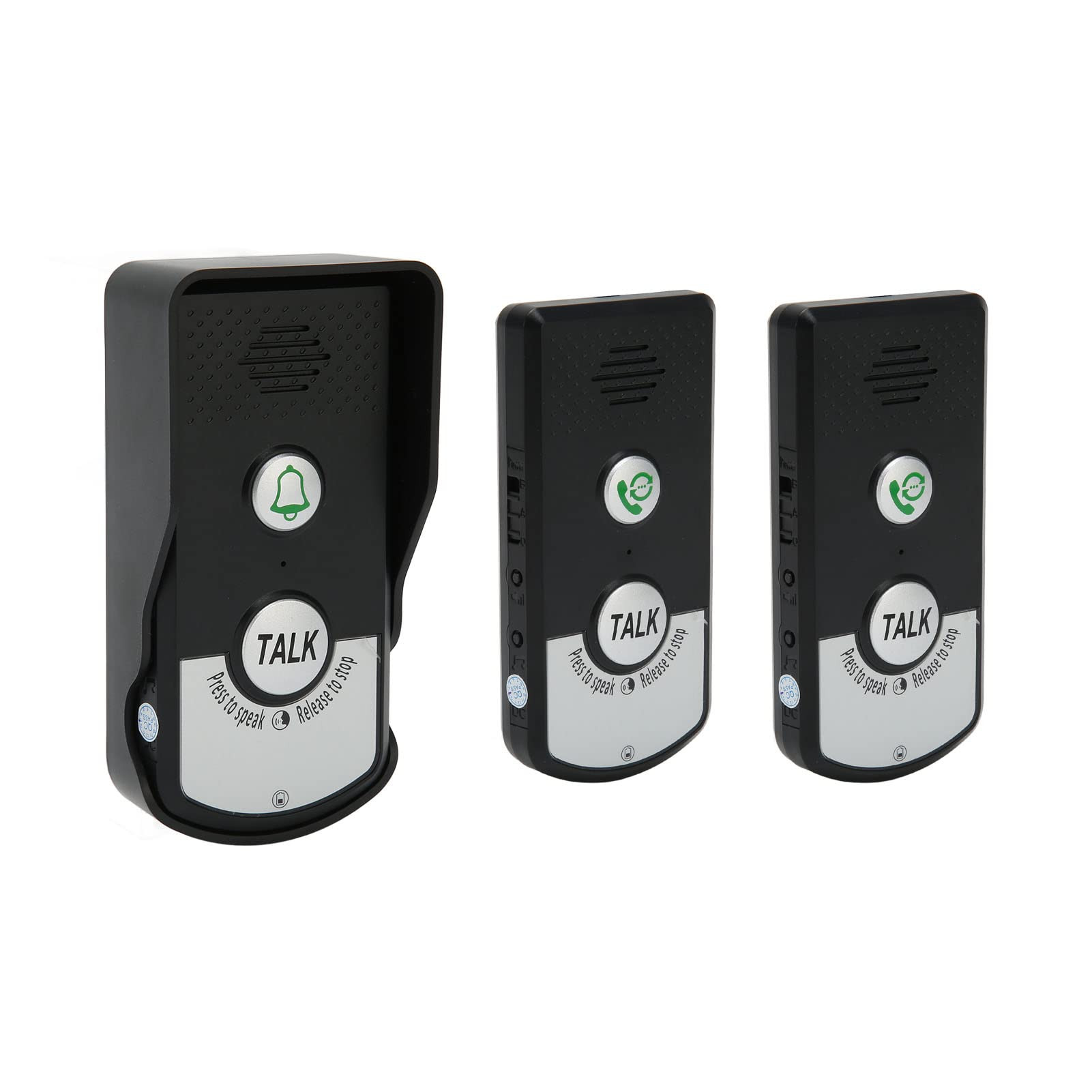 Intercom Doorbells, Long Distance Intercomunicador Voice Doorbell IP54 for Home Classroom, Clear Voice and Easy Install(Black,1T2) | Amazon (US)