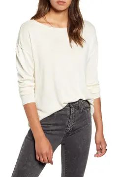 High/Low Roll Edge Sweater | Nordstrom